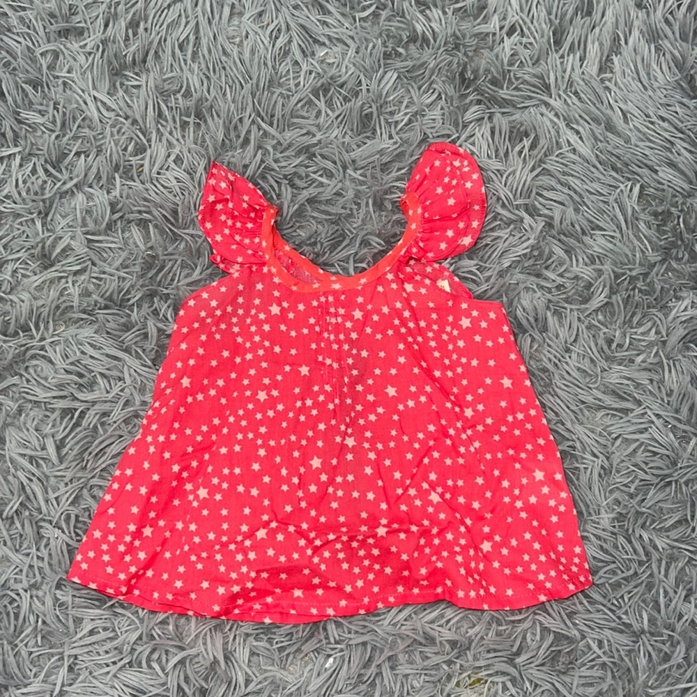 • Lil Lemons by For Love and Lemons • Baby Girls Star Ruffle Open Back Top 6-12